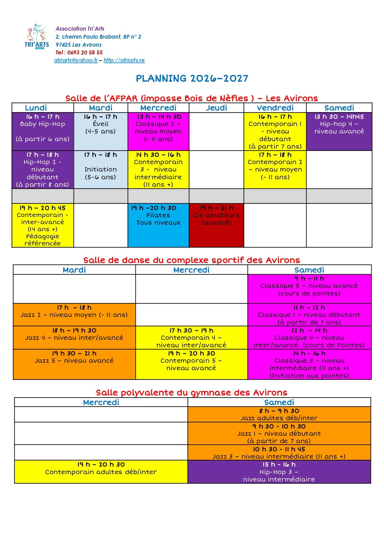Planning 2026 2027